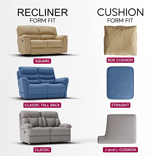 Blue Polyester Recliner Sofa Cover O5100