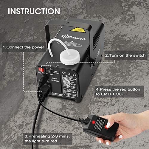 Fog Machine with 12 Colorful LED Lights G950