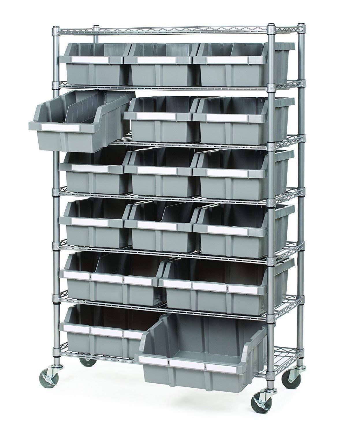 7-Shelf Bin Rack System S613