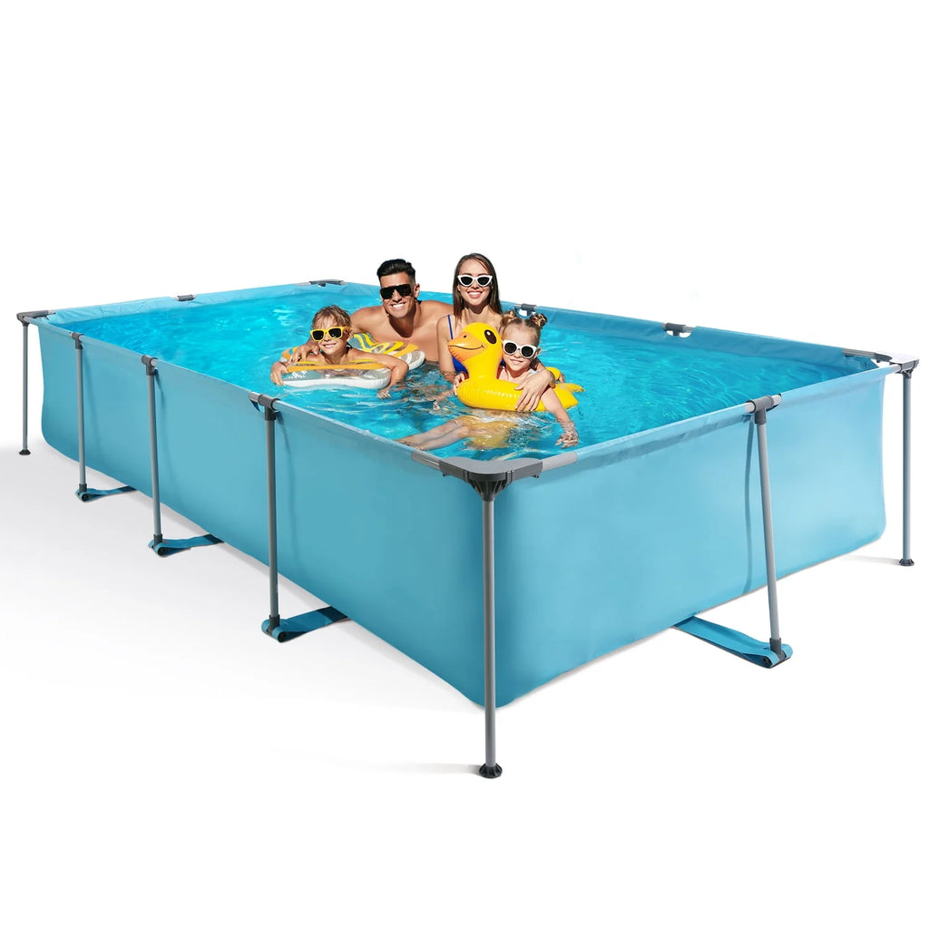10 ft Above Ground Rectangular Frame Swimming Pool V3929