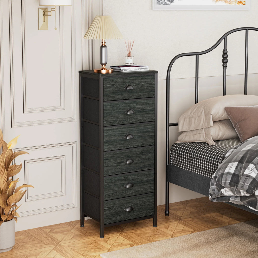 5 Drawer Dresser with Fabric Bins Z246