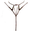 Leather Bridle with Elastic Breast Plate Havana C710521