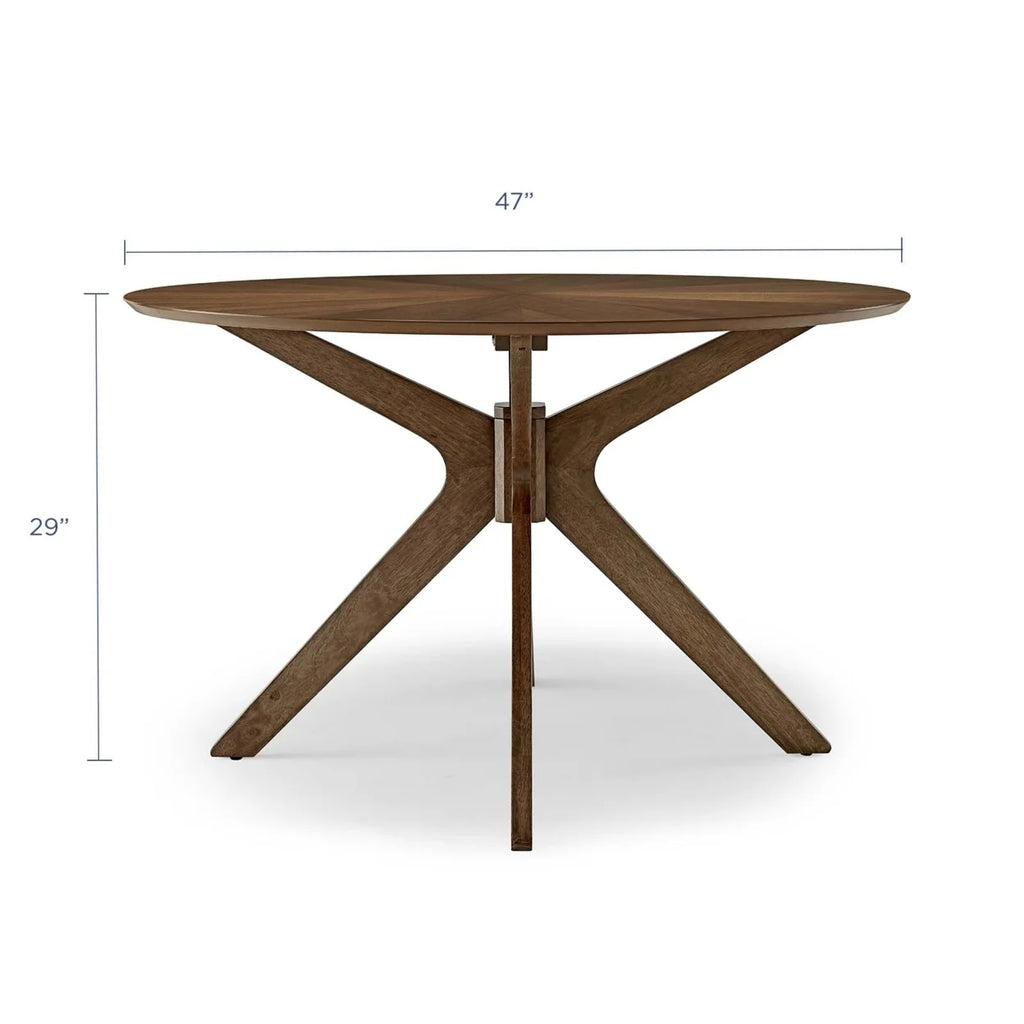 Walnut Round Wood Dining Table T462937