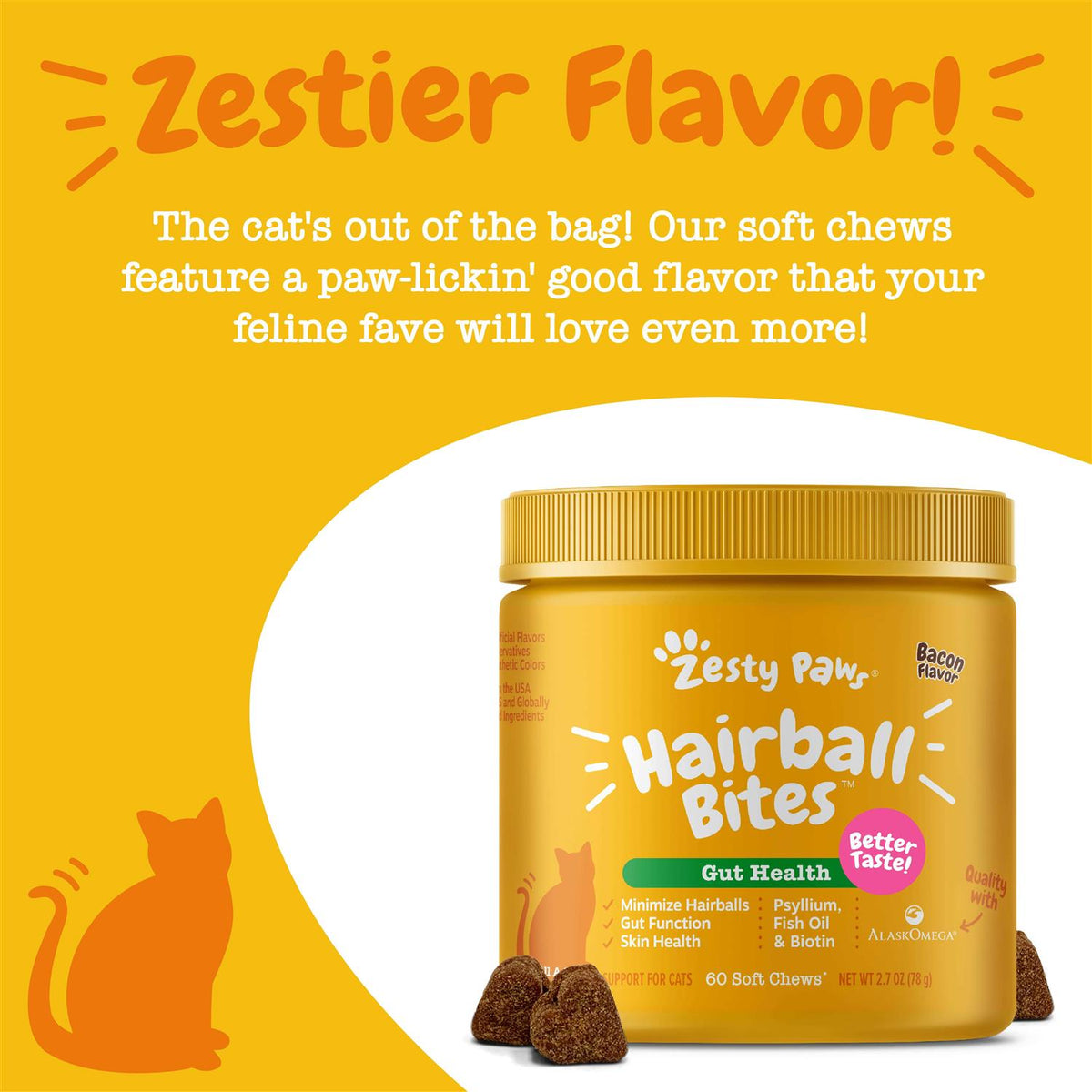 Hairball Bites for Cats W39144