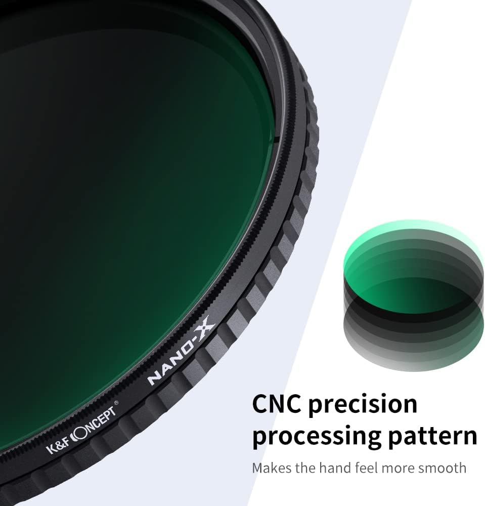 67mm Variable ND Filter ND32-ND512 (5-9 Stops) HD Neutral Density Lens Filter Pack of 2 A3338