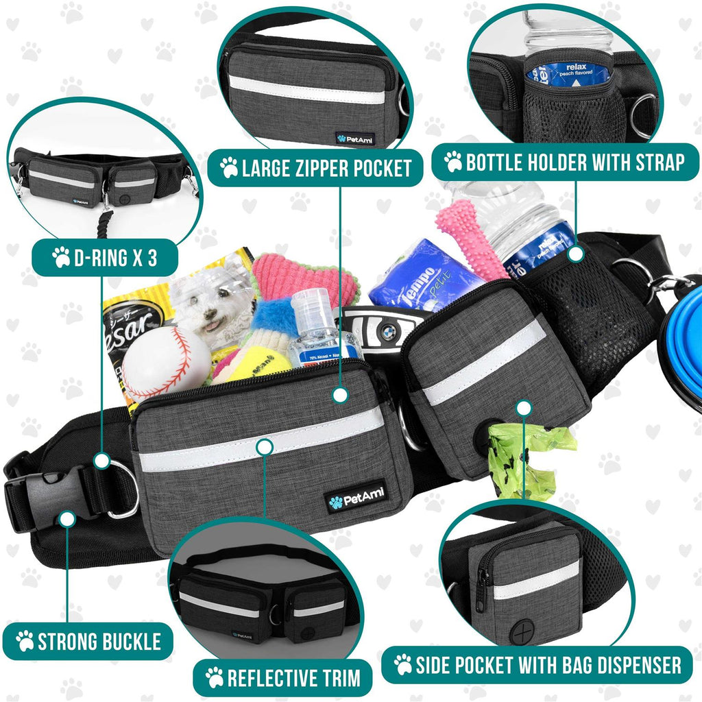 Hands Free Dog Leash Belt Bag Y812