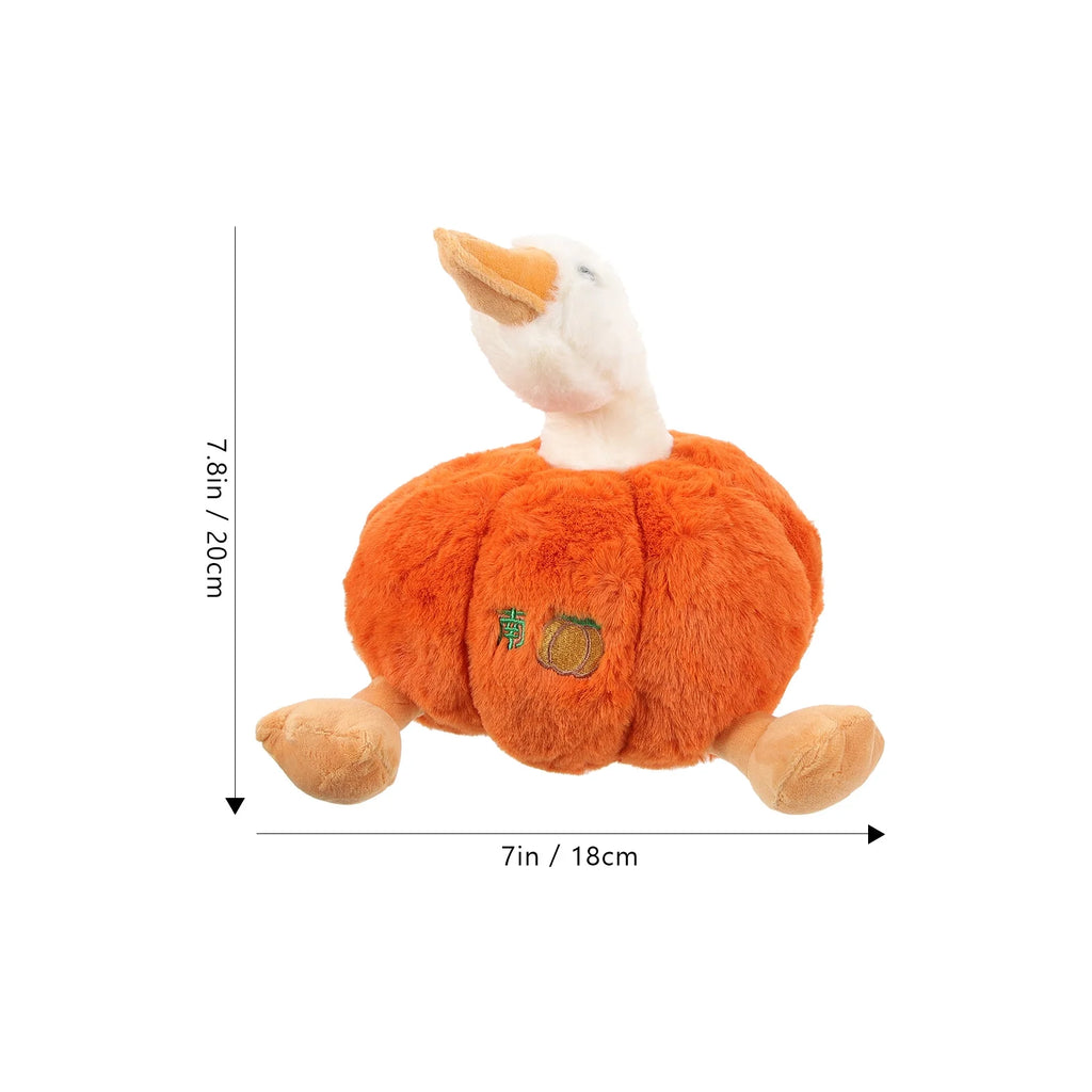 Plush Pumpkin Duck Stuffed Animal Doll P429091