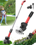 4-in-1 Telescoping Pole Hedge Trimmer Grass Shear Shrub Trimmer with 2.0 Ah Battery, 12V Red K3189
