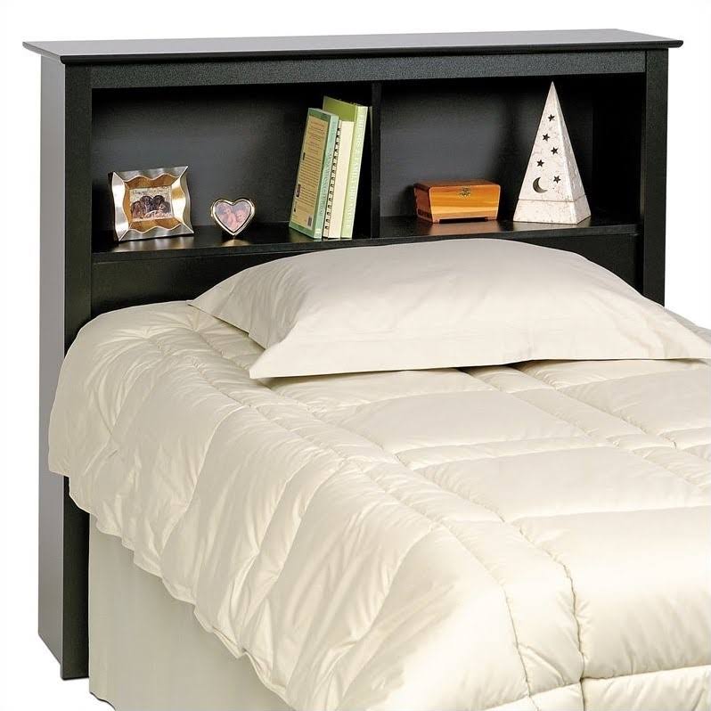 Black Twin XL Bookcase Platform Storage Bed G675171