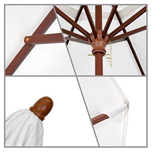 9 ft. Olefin Wood Market Umbrella Z1023
