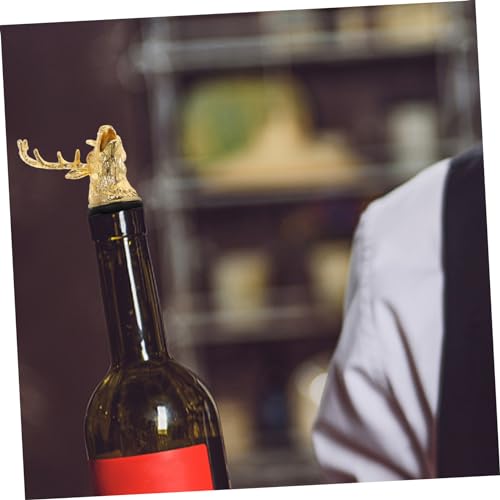 Deer Head Shape Wine Spout Pourer Bottle Stopper R4845