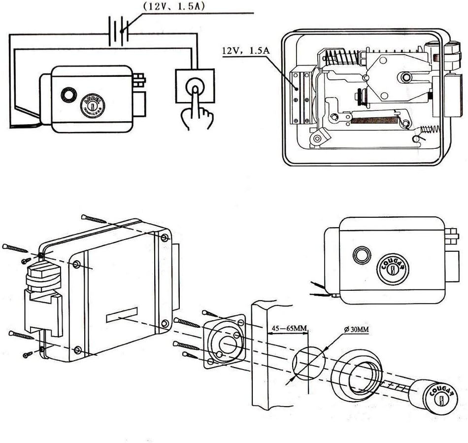 Stainless Steel Electronic Door Lock with 6 Computerized Keys Q959046