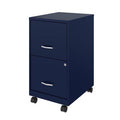 Navy 2-Drawer Mobile Filing Cabinet T827
