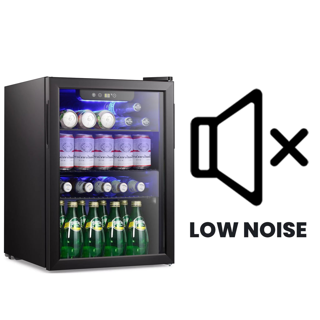 1.6cu.ft Wine Cooler Cabinet Beverage Mini Fridge Black E99737