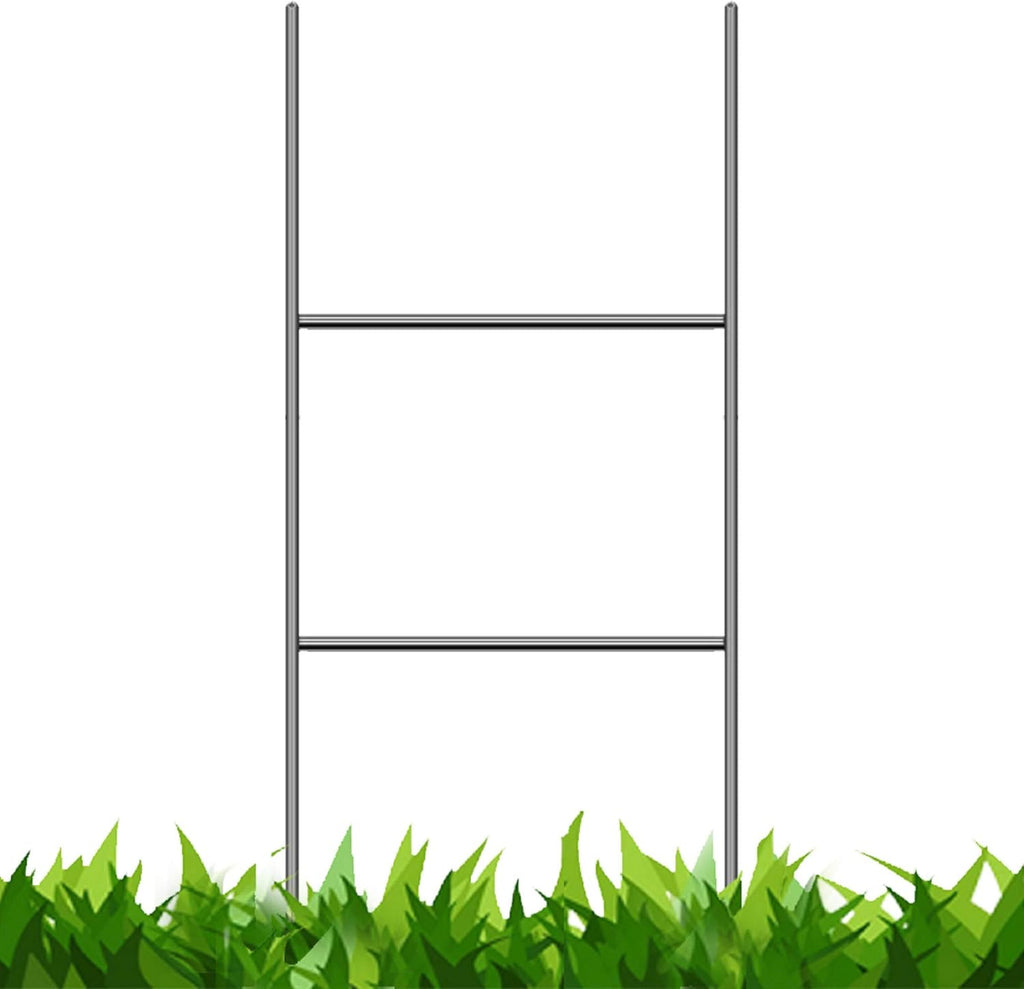 100 Pack Double Sided Plastic Yard Signs with Metal Stakes Y834222