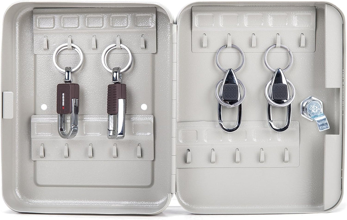 Carbon Steel Key Cabinet Storage Box with Mechanical Lock (20 Keys) A86212