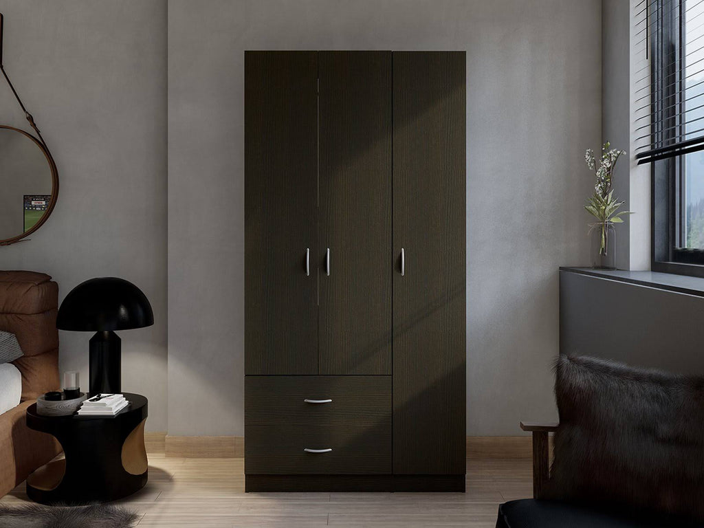 3 Door Armoire Espresso E154