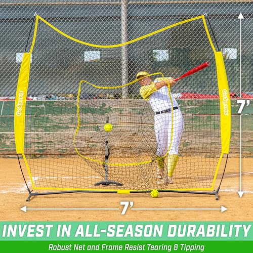 7x7 ft Baseball & Softball Net with Strike Zone F44641