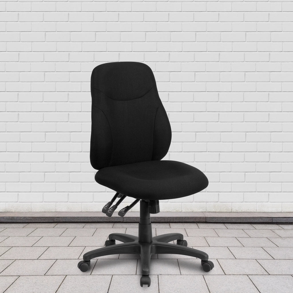 Black Fabric Ergonomic Task Office Chair F82013