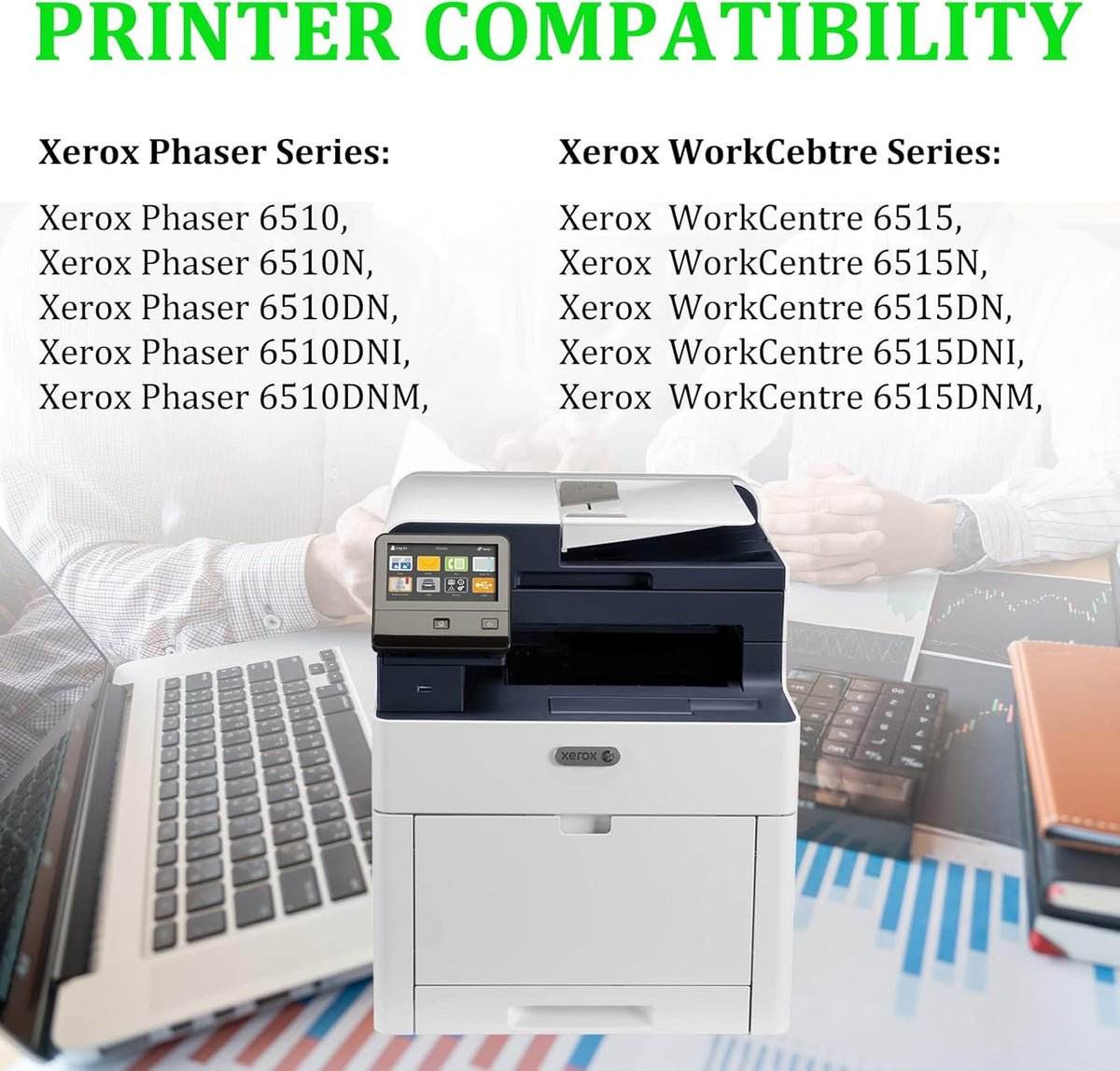 Toner Cartridge for Xerox Phaser 6510 WorkCentre 6515 Printers X39253