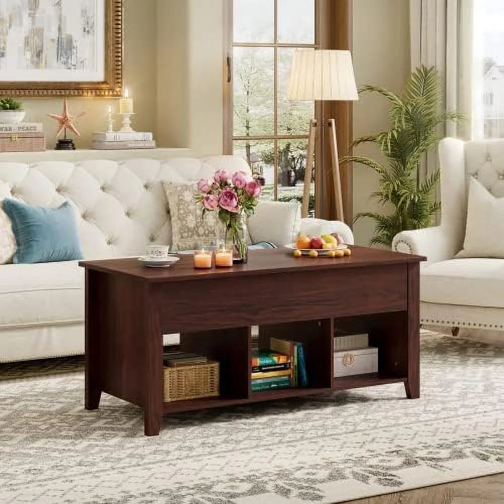 Lift Top Coffee Table with Hidden Compartments H2444
