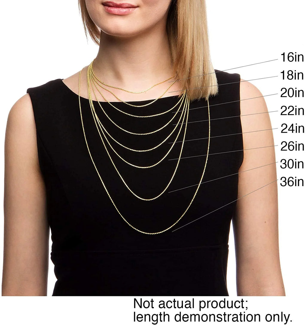 925 Sterling Silver Yellow Gold Plated Cable Link Necklace, Bracelet, & Anklet Chain H46159