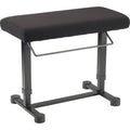 Black Fabric Piano Bench M816