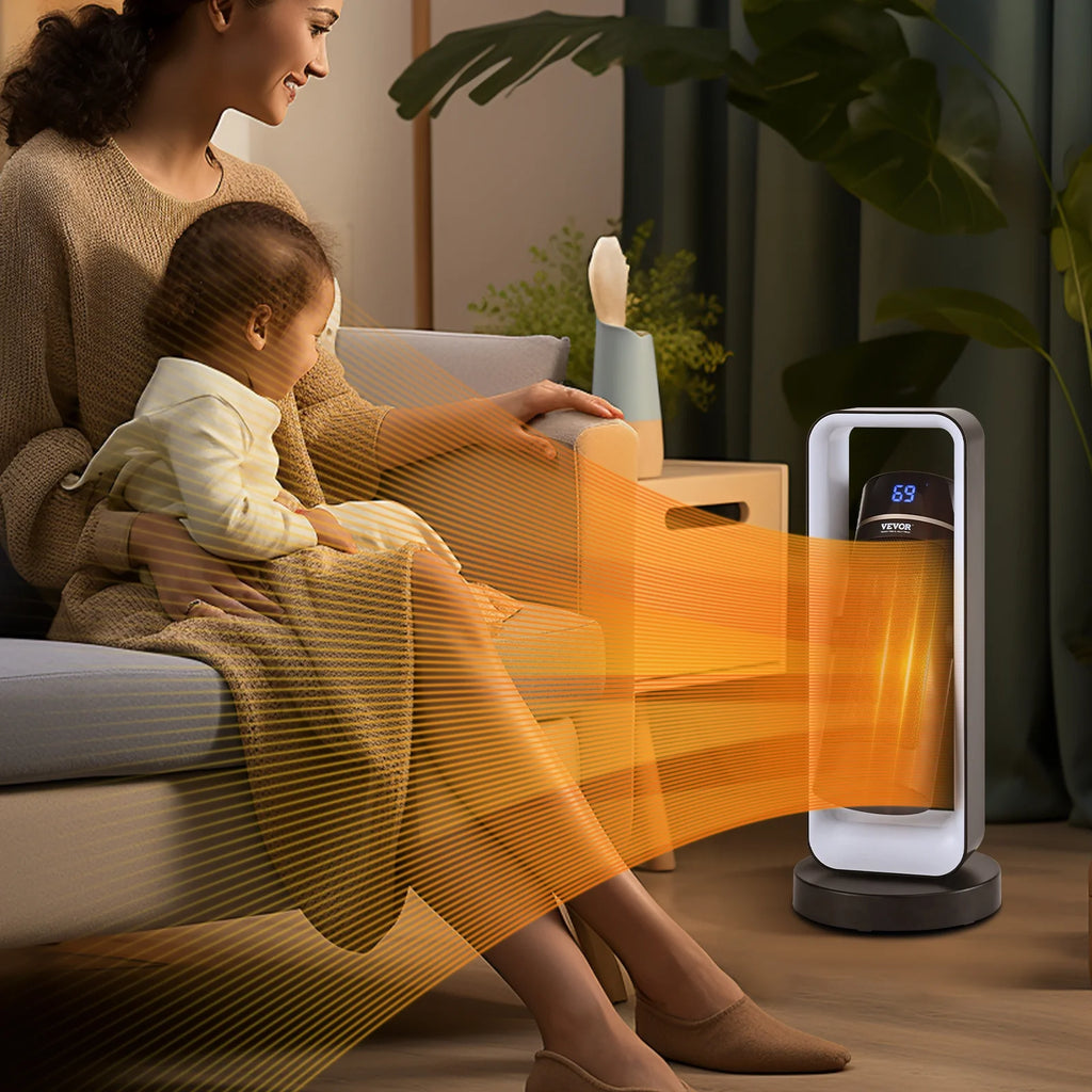 1500W Electric Fan Forced Portable Space Heater with Thermostat M52695