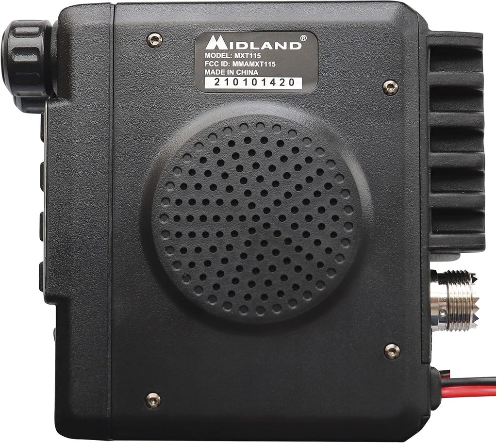 15 Watt GMRS MicroMobile Two-Way Radio with External Magnetic Mount Antenna (Black) H432