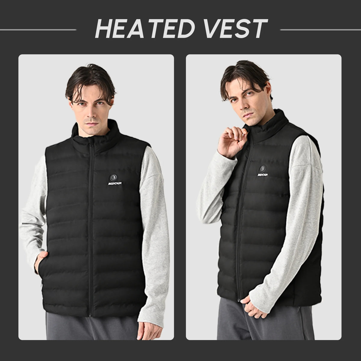 Black XL Electric Heated Vest I86823