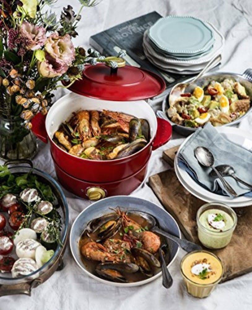 Red Electric Grill Pot Y82037