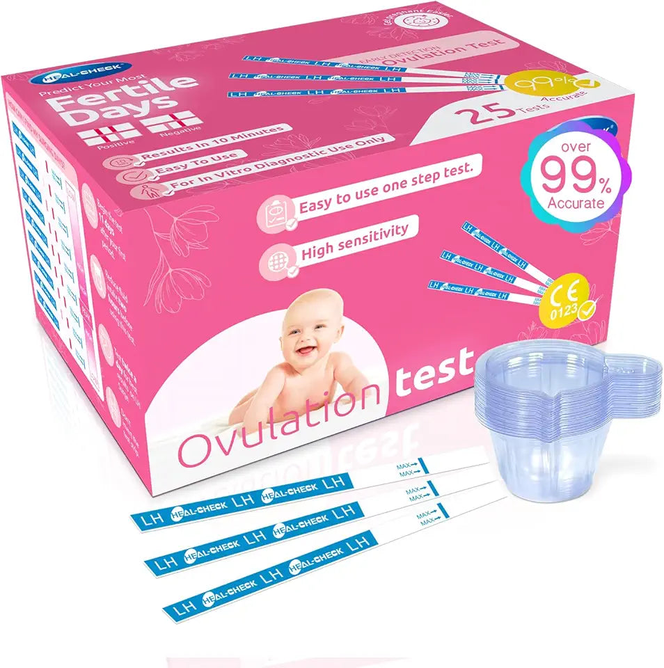 25 Count Ovulation Test Strips with Cups P327