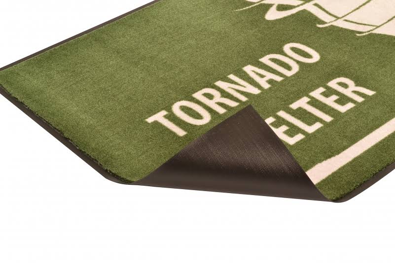 Safety Message Mat 3/8 x 22 Thick 3 x 5 Black Q4608