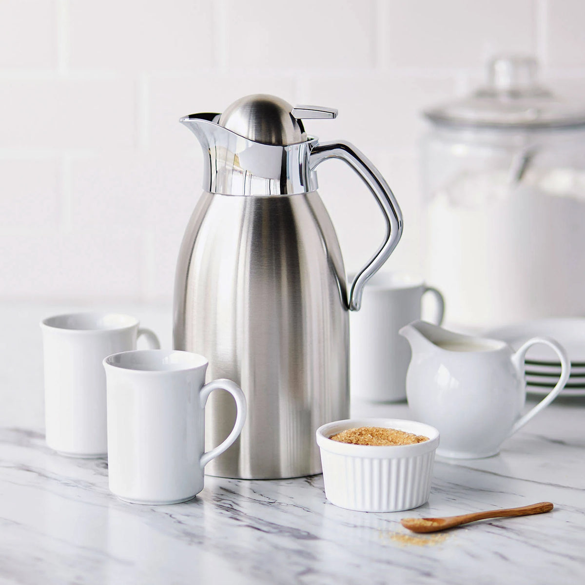 Brushed Stainless Steel Thermal Carafe - 2 L C10983