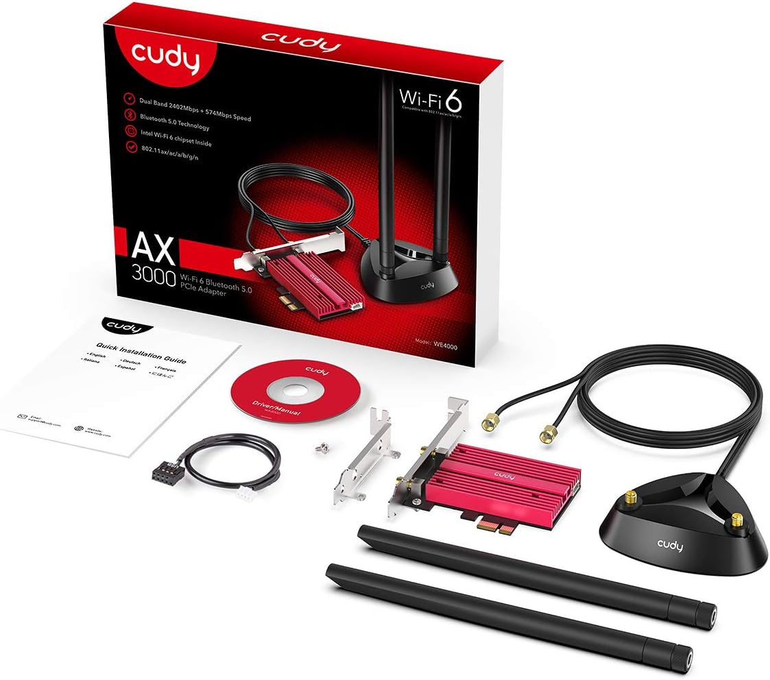 AX5400 WiFi 6 PCIe Card with Bluetooth 5.0 G7363