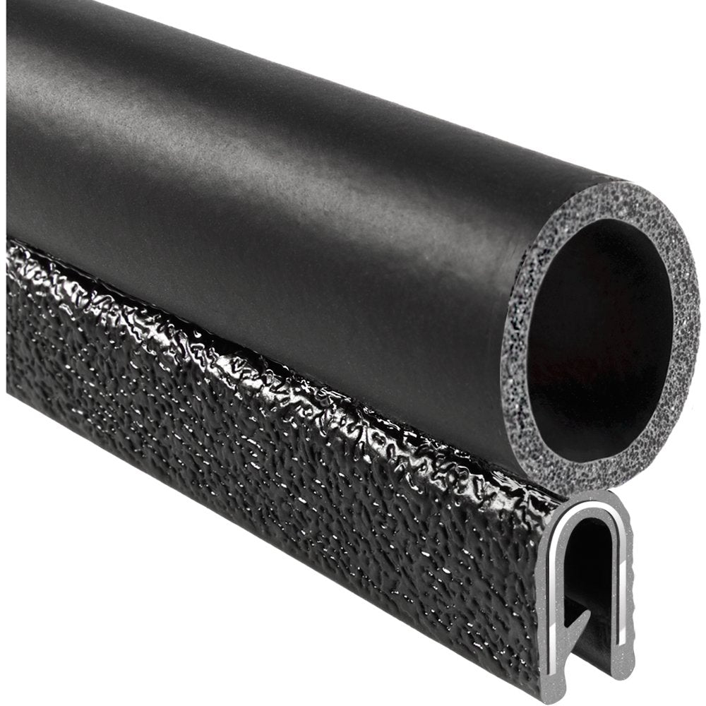PVC Plastic Trim Seal with EPDM Rubber Seal, 25 ft Length K75806
