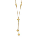 14 Karat Yellow Gold Diamond-cut Y-Necklace with 2-inch Extension W997355