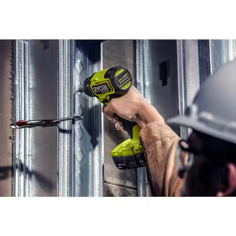 18V Brushless Cordless Compact 1/2 in. Drill and Impact Driver Kit with 1.5 Ah Batteries, Charger and Bag V9823