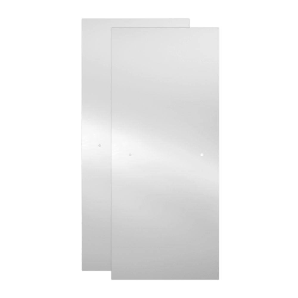 Frameless Sliding Shower Door Glass Panels in Niebla X225