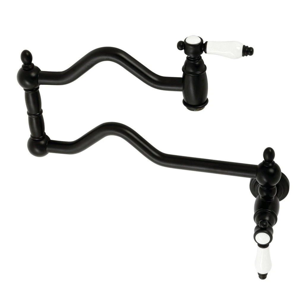 Matte Black Wall Mount Pot Filler W77543