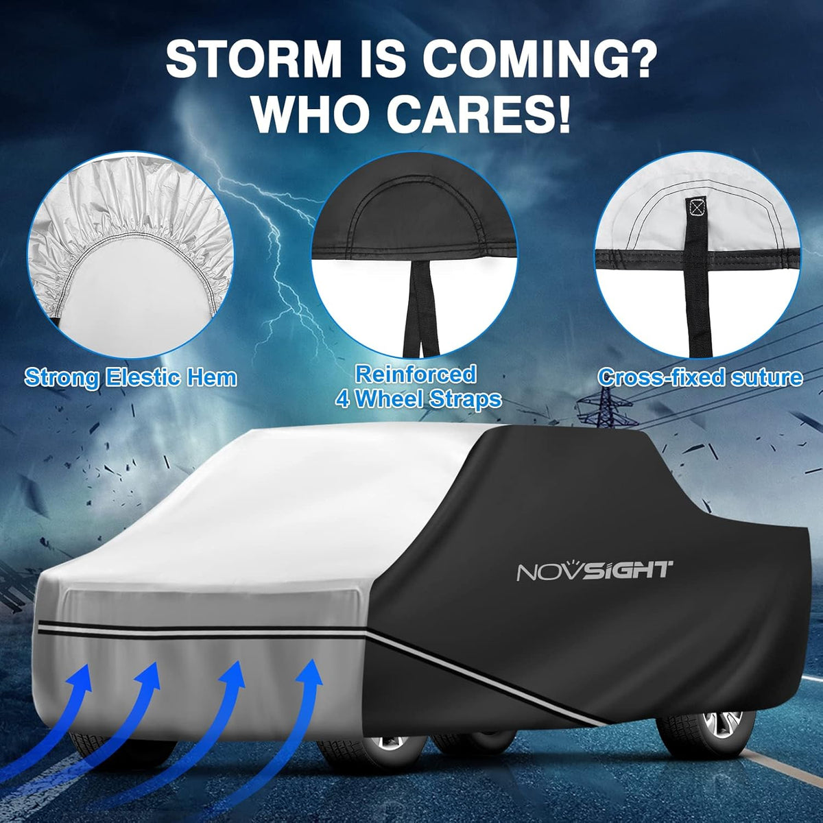 Truck Cover Waterproof PEVA Pack of 2 G6779