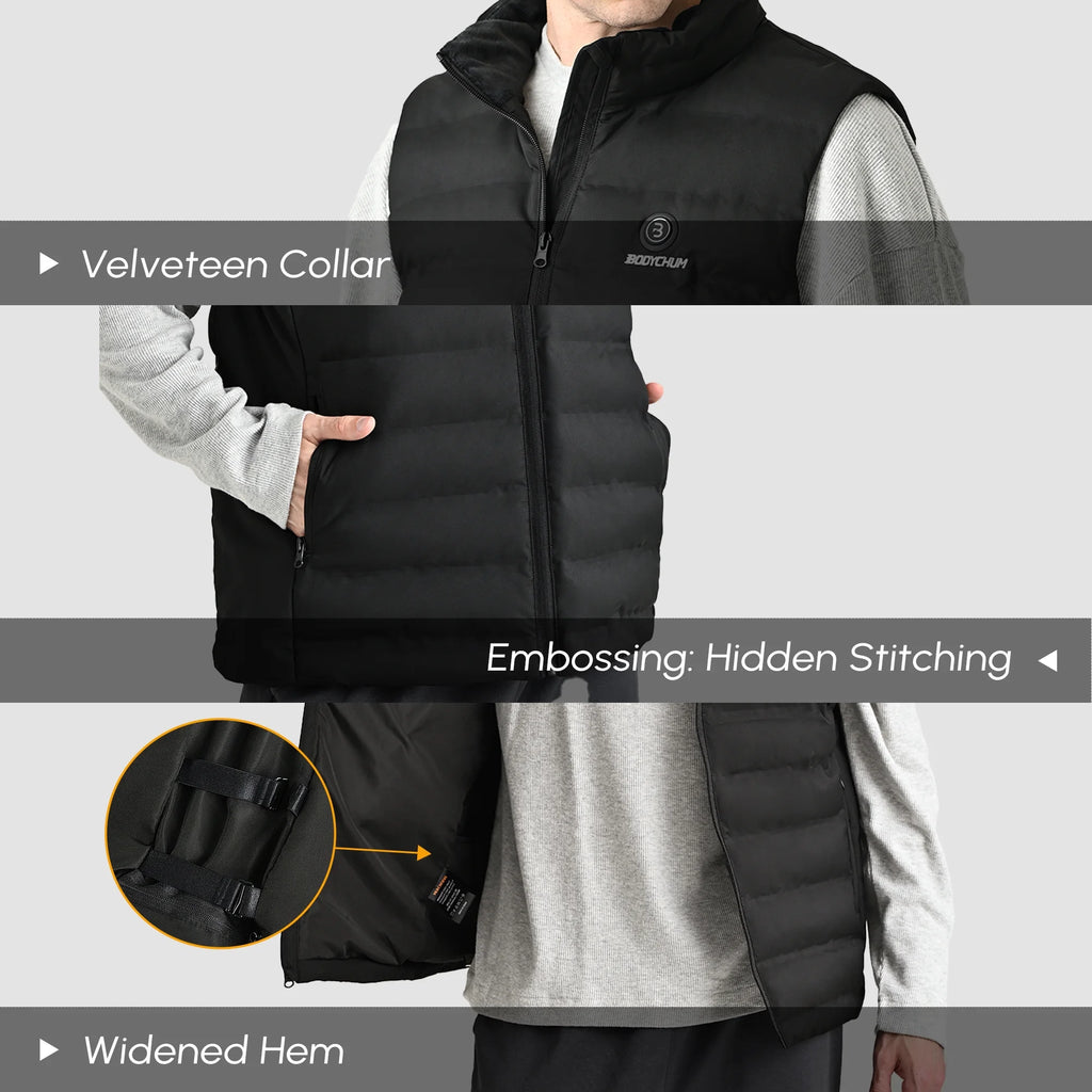 Black XL Electric Heated Vest I86823