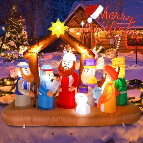 Inflatable Nutcracker Outdoor Decoration with Built-in LED Lights U53599