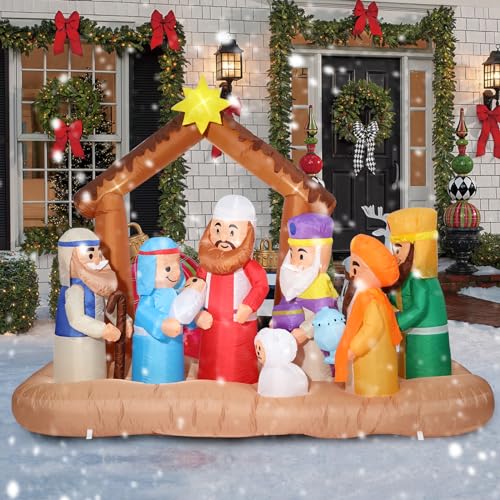 Inflatable Nutcracker Outdoor Decoration with Built-in LED Lights U53599