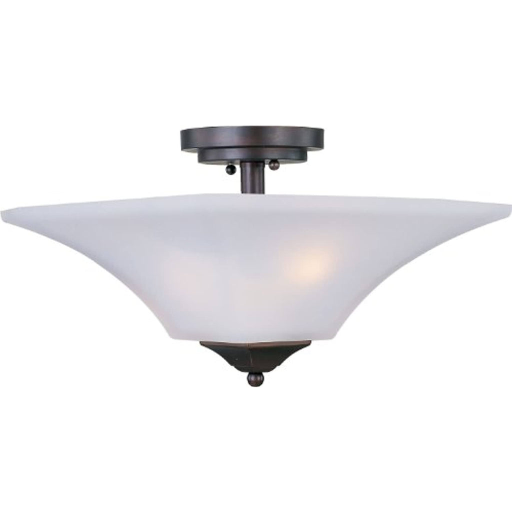 2 Light Semi Flush Mount Oil Rubbed Bronze E594