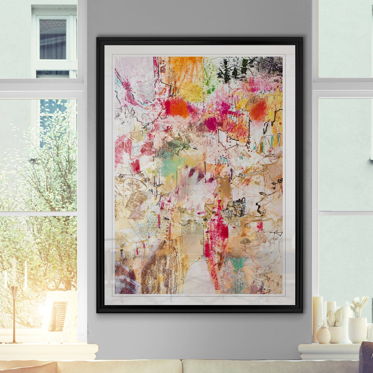 Custom Framed Print 30x40 W7191