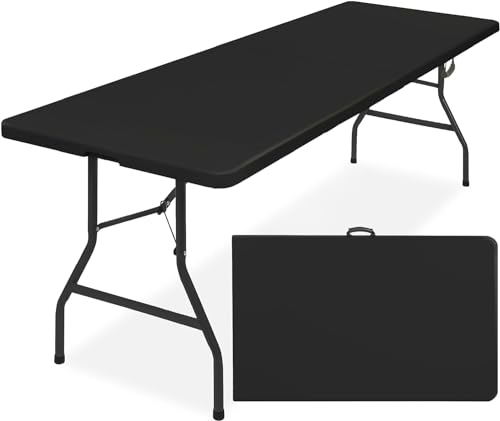Black 4ft Plastic Folding Table V354813