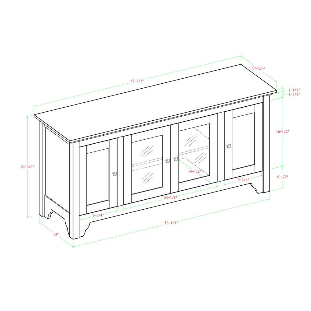 Black Wood TV Stand N1062