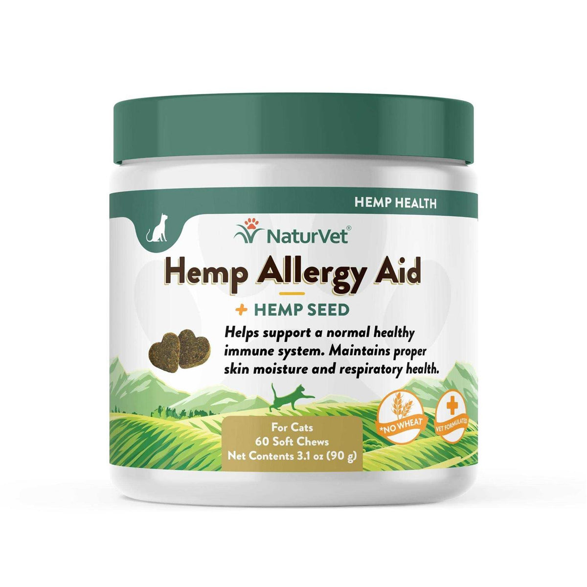 Hemp Allergy Aid Soft Chews Cat Supplement F77172