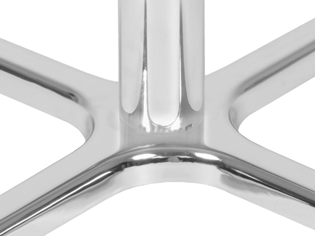 Cherry/Chrome Round X-Base Table F51429